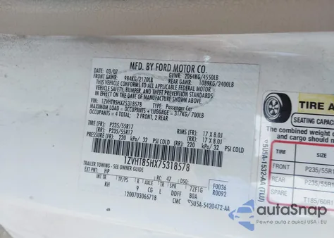 2007 Ford Mustang Gt Deluxe/Gt Premium from USA, damaged, VIN 1ZVHT85HX75318578